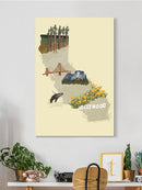 Illustrated State California Wall Art -Jacob Green Designs