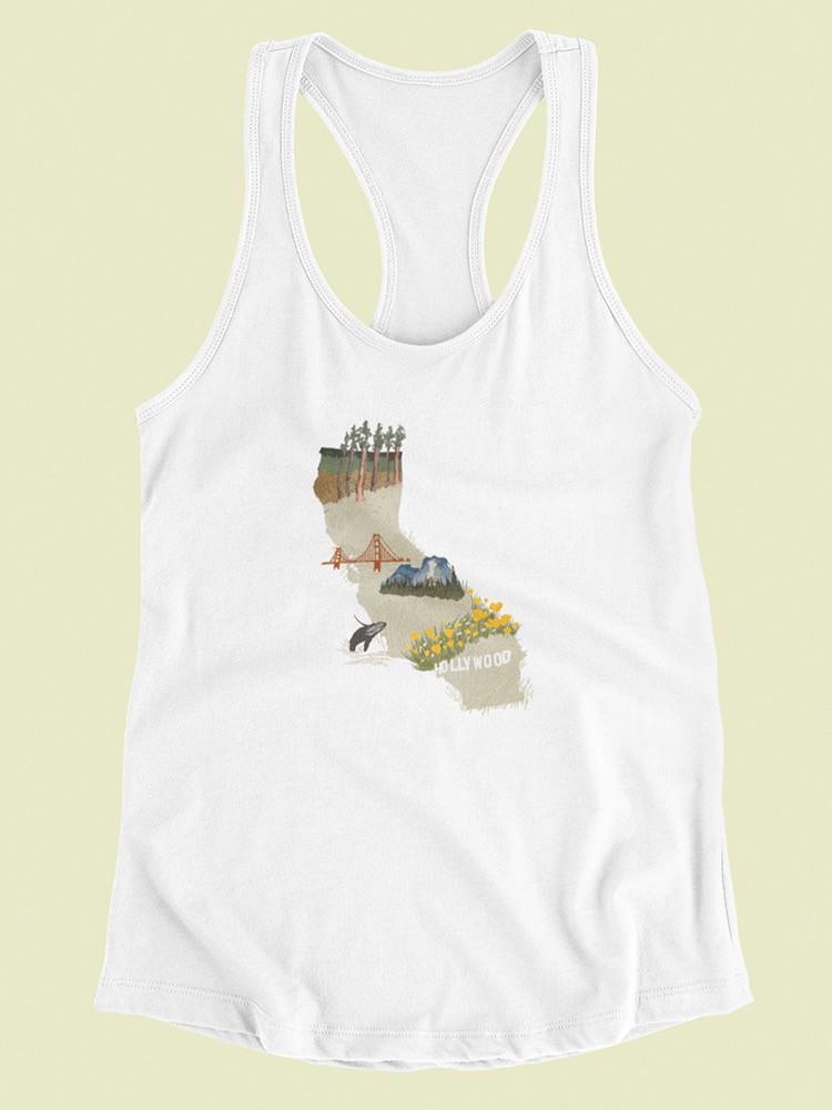 Illustrated State California T-shirt -Jacob Green Designs