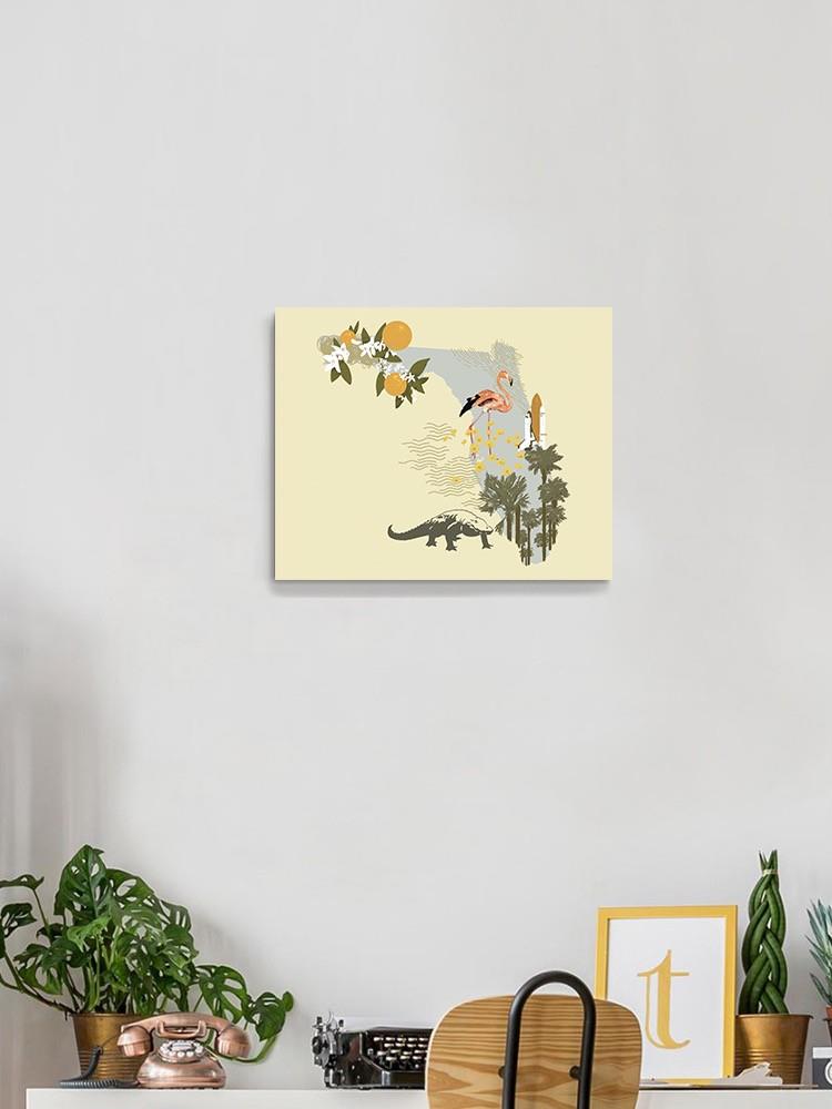 Illustrated State-florida Wall Art -Jacob Green Designs