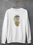 Illustrated State-illinois Sweatshirt -Jacob Green Designs