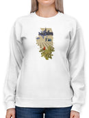 Illustrated State-illinois Sweatshirt -Jacob Green Designs