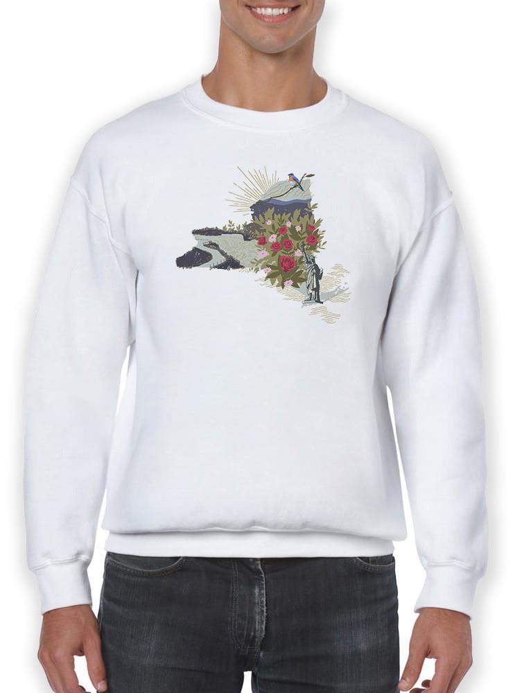 Illustrated State-new York Sweatshirt -Jacob Green Designs