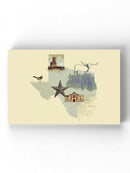 Illustrated State-texas Wall Art -Jacob Green Designs