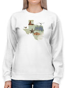Illustrated State-texas Sweatshirt -Jacob Green Designs