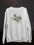 Illustrated State-texas Sweatshirt -Jacob Green Designs