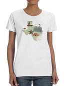 Illustrated State-texas T-shirt -Jacob Green Designs