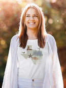 Illustrated State-texas T-shirt -Jacob Green Designs