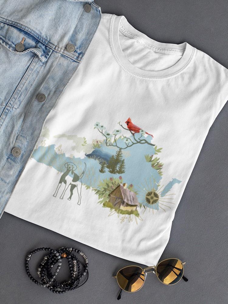 Illustrated State-virginia T-shirt -Jacob Green Designs