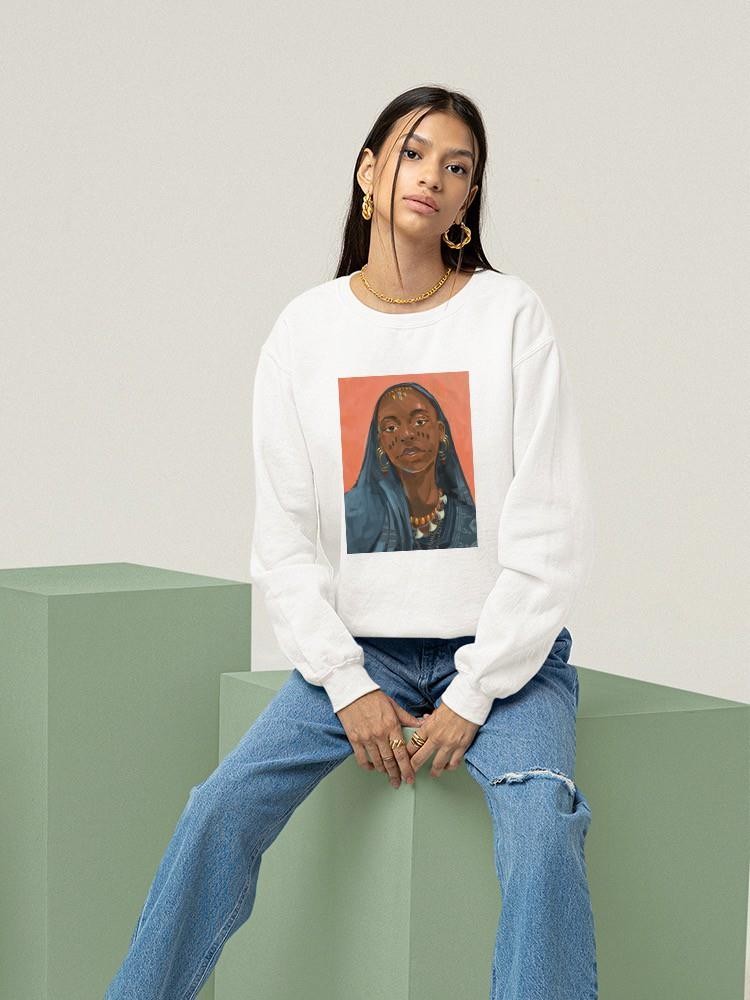 Wodaabe Woman I Sweatshirt -Jacob Green Designs