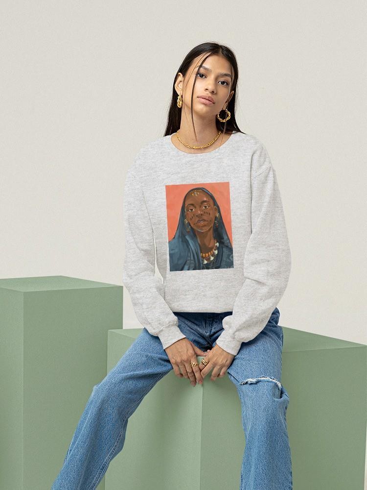 Wodaabe Woman I Sweatshirt -Jacob Green Designs