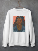 Wodaabe Woman Sweatshirt -Jacob Green Designs
