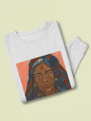 Wodaabe Woman Sweatshirt -Jacob Green Designs