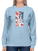 American Peace Sign Sweatshirt -Jennifer Paxton Parker Designs
