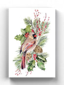 Cardinal Holly Christmas  Wall Art -Jennifer Paxton Parker Designs