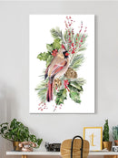 Cardinal Holly Christmas  Wall Art -Jennifer Paxton Parker Designs