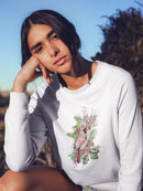 Cardinal Holly Christmas  Sweatshirt -Jennifer Paxton Parker Designs