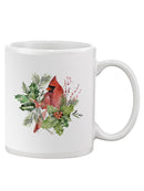 Cardinal Holly Christmas. Mug -Jennifer Paxton Parker Designs