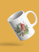 Cardinal Holly Christmas. Mug -Jennifer Paxton Parker Designs