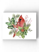 Cardinal Holly Christmas. Wall Art -Jennifer Paxton Parker Designs