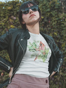 Cardinal Holly Christmas. T-shirt -Jennifer Paxton Parker Designs