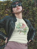 Cardinal Holly Christmas. T-shirt -Jennifer Paxton Parker Designs