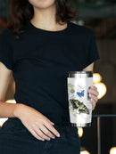 Butterfly Floral Tumbler -Jennifer Paxton Parker Designs