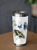 Butterfly Floral Tumbler -Jennifer Paxton Parker Designs