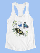 Floral Butterflies Art T-shirt -Jennifer Paxton Parker Designs