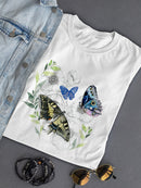 Floral Butterflies Art T-shirt -Jennifer Paxton Parker Designs