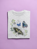 Floral Butterflies Art T-shirt -Jennifer Paxton Parker Designs