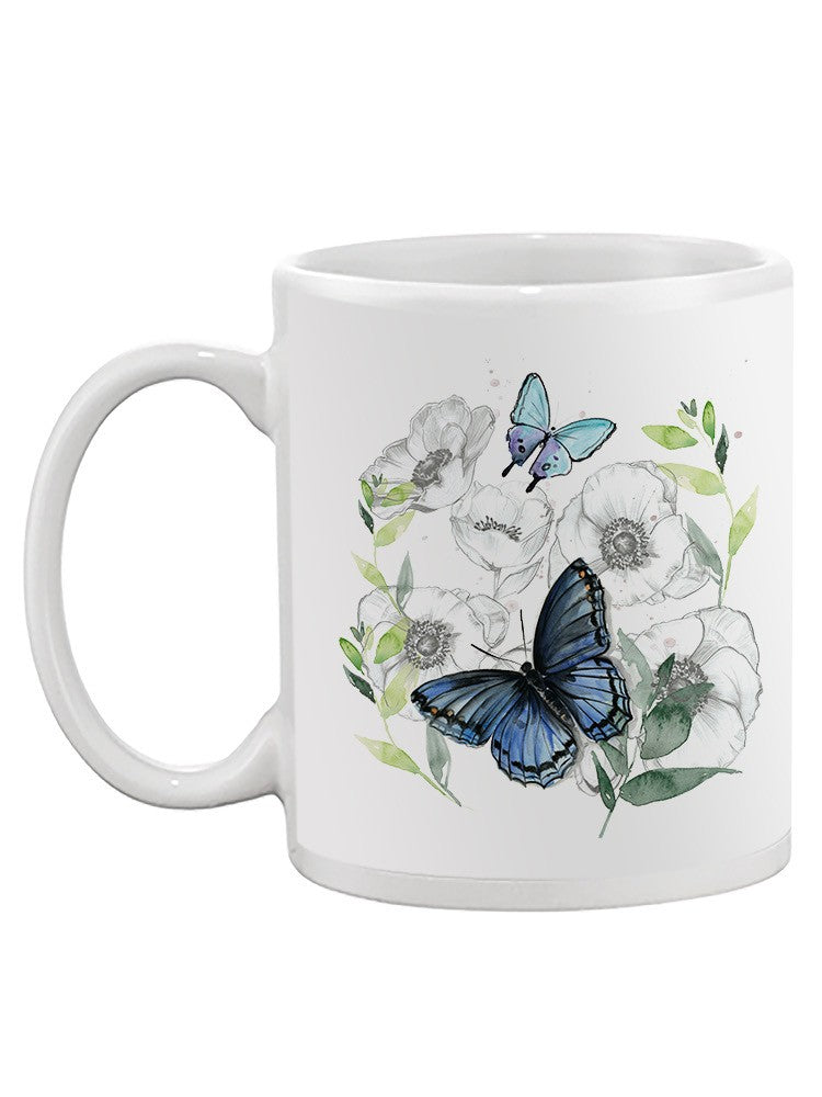 Floral Butterflies Mug -Jennifer Paxton Parker Designs