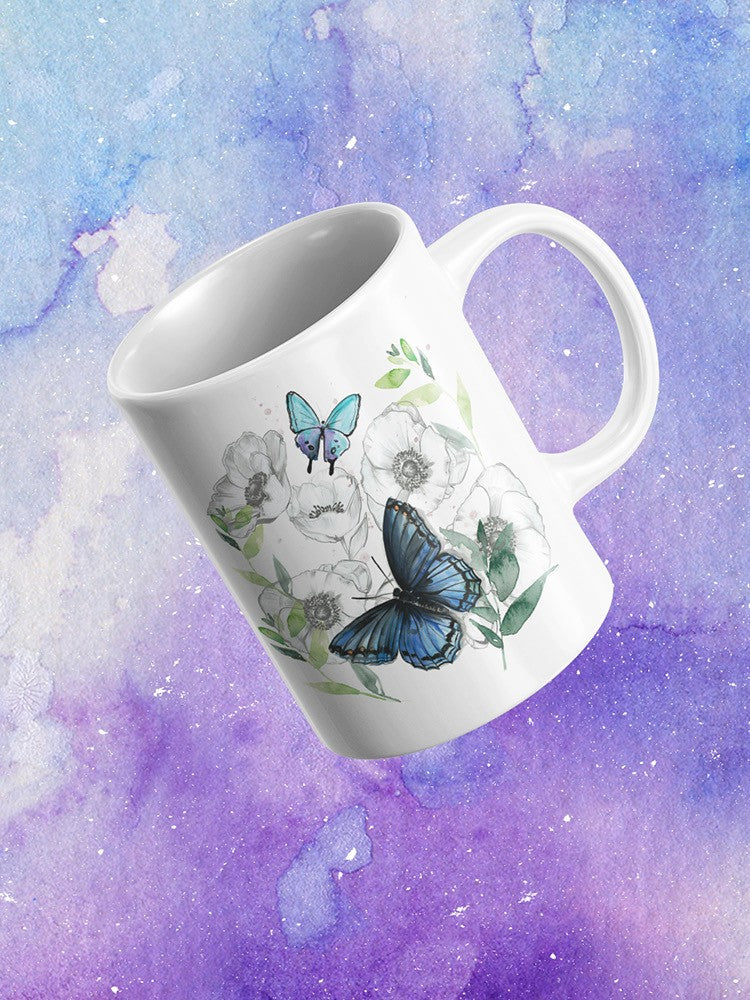 Floral Butterflies Mug -Jennifer Paxton Parker Designs