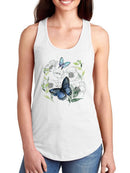 Butterflies Floral Art T-shirt -Jennifer Paxton Parker Designs