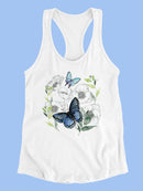 Butterflies Floral Art T-shirt -Jennifer Paxton Parker Designs