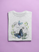 Butterflies Floral Art T-shirt -Jennifer Paxton Parker Designs