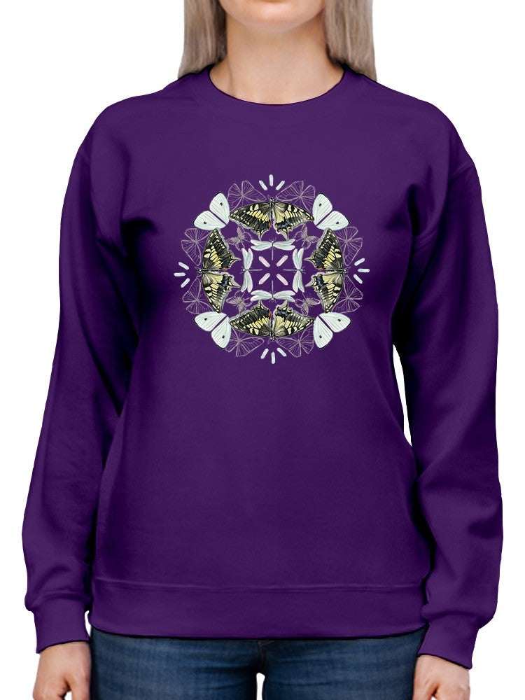 Butterfly Mandala I Sweatshirt -Jennifer Paxton Parker Designs