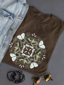Butterfly Mandala I T-shirt -Jennifer Paxton Parker Designs