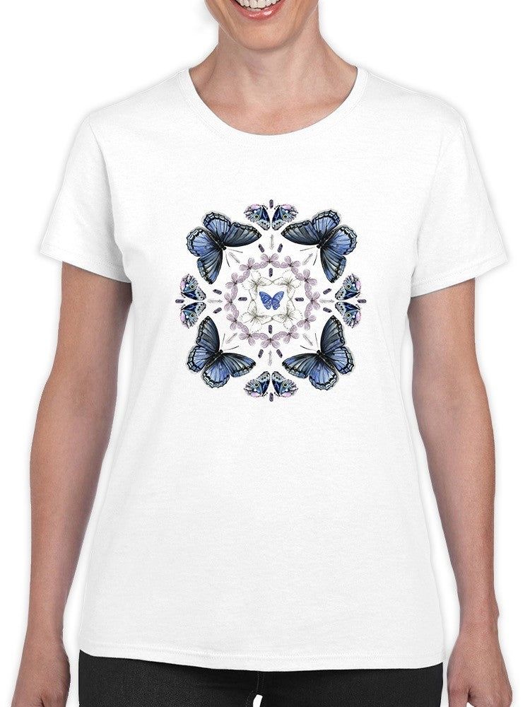 Butterfly Mandala Ii T-shirt -Jennifer Paxton Parker Designs