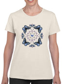 Butterfly Mandala Ii T-shirt -Jennifer Paxton Parker Designs