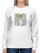 Cotton Bouquet I Sweatshirt -Jennifer Paxton Parker Designs