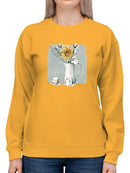 Cotton Bouquet I Sweatshirt -Jennifer Paxton Parker Designs