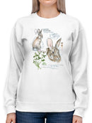 Wildlife Journal. Hare Sweatshirt -Jennifer Paxton Parker Designs
