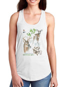 Wildlife Journal. Deer Racerback Tank -Jennifer Paxton Parker Designs
