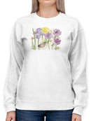 Lacey Flowers Sweatshirt -Jennifer Paxton Parker Designs