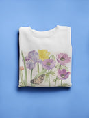 Lacey Flowers Sweatshirt -Jennifer Paxton Parker Designs