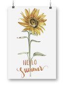 Hello Summer Sunflower Wall Art -Jennifer Paxton Parker Designs