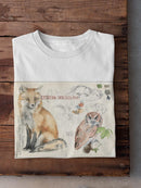 Wildlife Journal Fox T-shirt -Jennifer Paxton Parker Designs