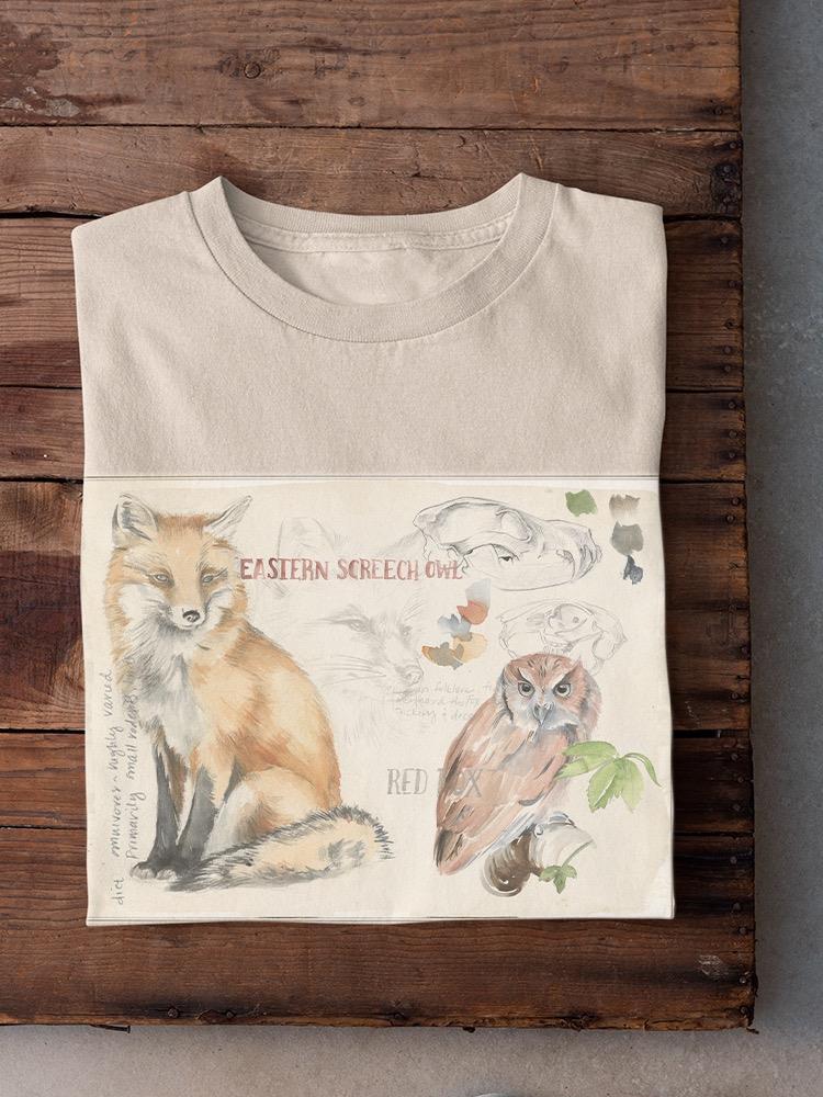 Wildlife Journal Fox T-shirt -Jennifer Paxton Parker Designs