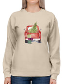 Christmas Cars Iii Sweatshirt -Jennifer Paxton Parker Designs