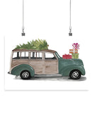 Christmas Cars Iv Wall Art -Jennifer Paxton Parker Designs
